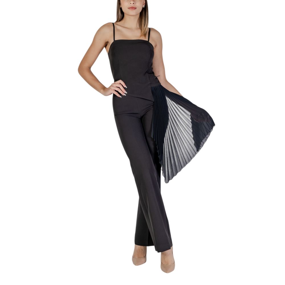 Rinascimento Black Polyester Jumpsuit